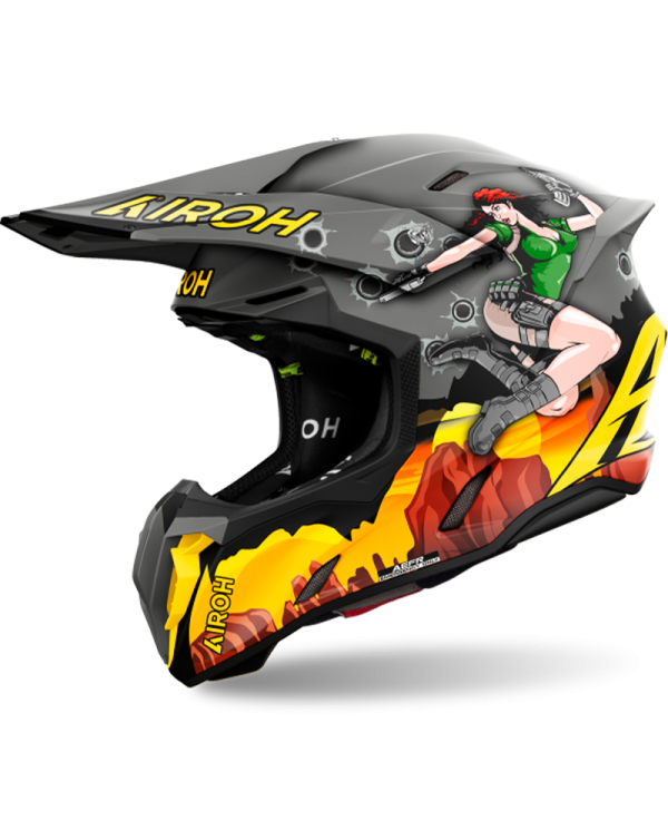 CASCO AIROH TWIST 3 ADVENTURE MATT