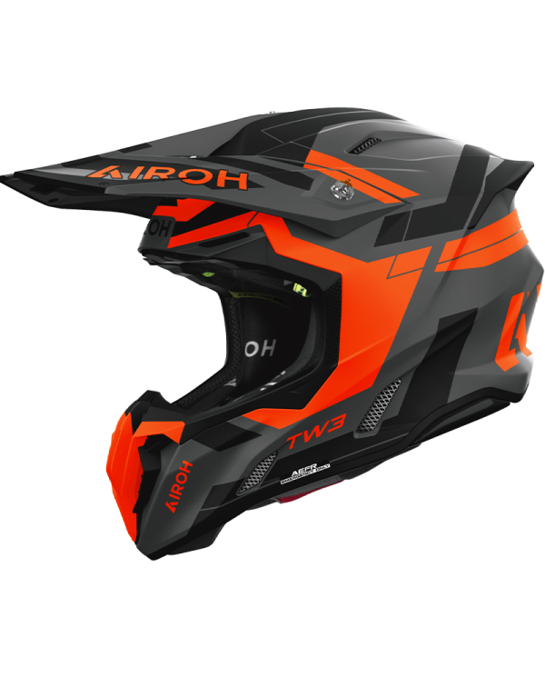 CASCO AIROH TWIST 3 DYNASTY ORANGE MATT