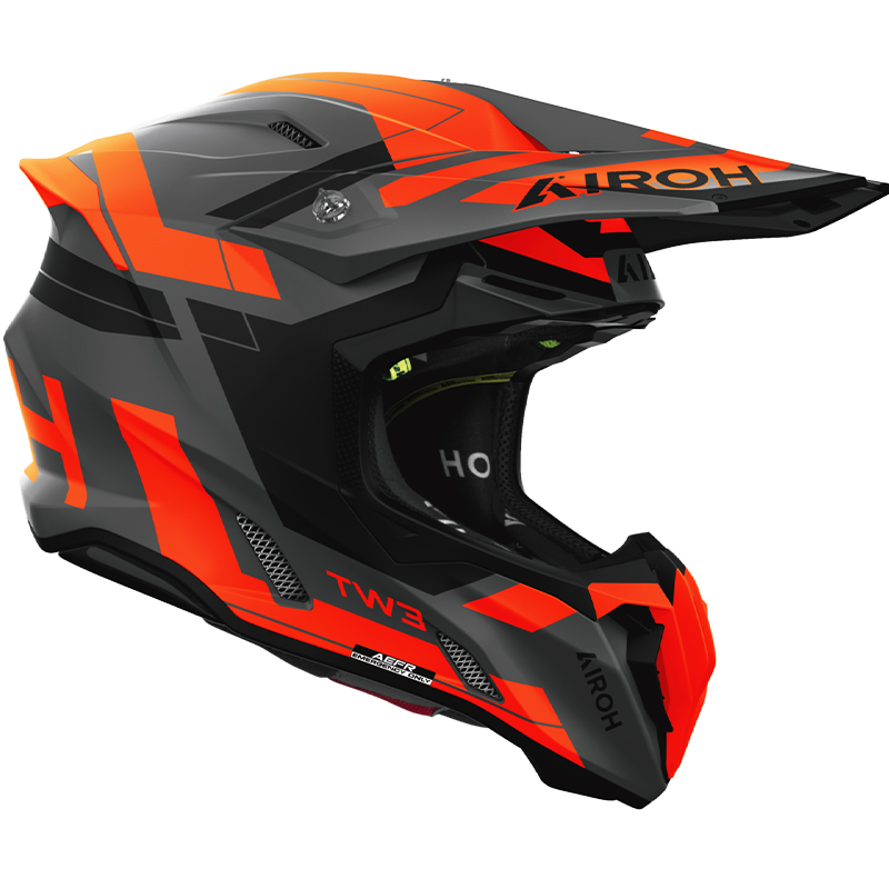 CASCO AIROH TWIST 3 DYNASTY ORANGE MATT