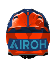 CASCO AIROH TWIST 3 FANCY ORANGE/BLUE GLOSS