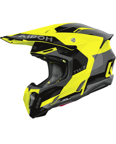 CASCO AIROH TWIST 3 FANCY YELLOW GLOSS