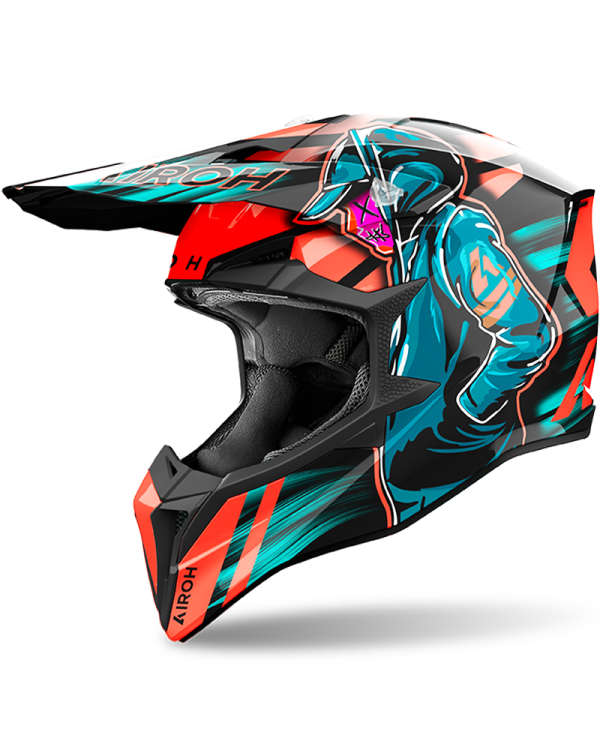 CASCO AIROH WRAAAP CYBER ORANGE GLOSS