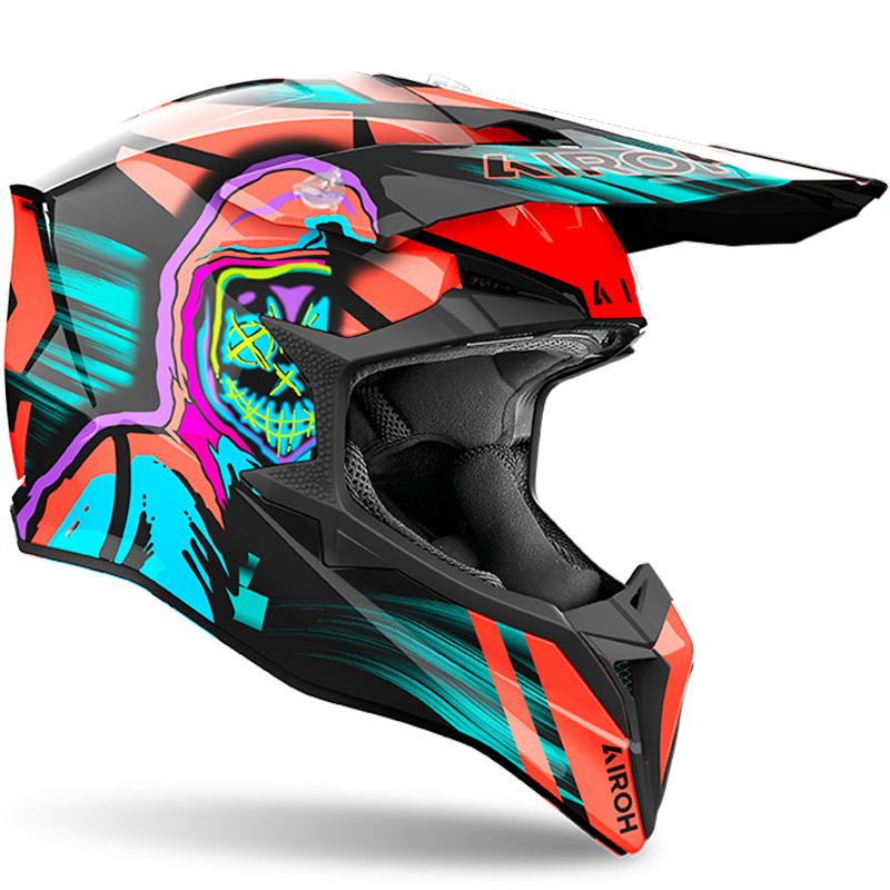 CASCO AIROH WRAAAP CYBER ORANGE GLOSS