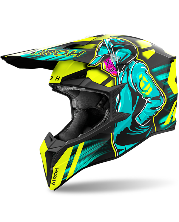 CASCO AIROH WRAAAP CYBER YELLOW MATT