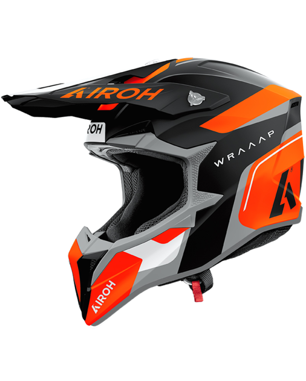 CASCO AIROH WRAAAP CONQUER ORANGE MATT