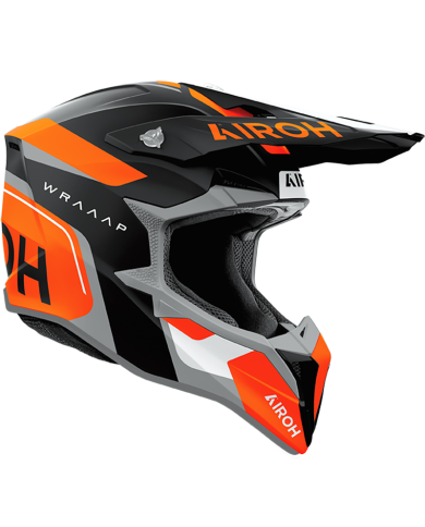 CASCO AIROH WRAAAP CONQUER ORANGE MATT