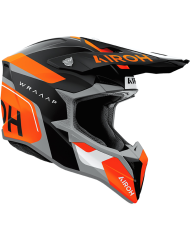 CASCO AIROH WRAAAP CONQUER ORANGE MATT
