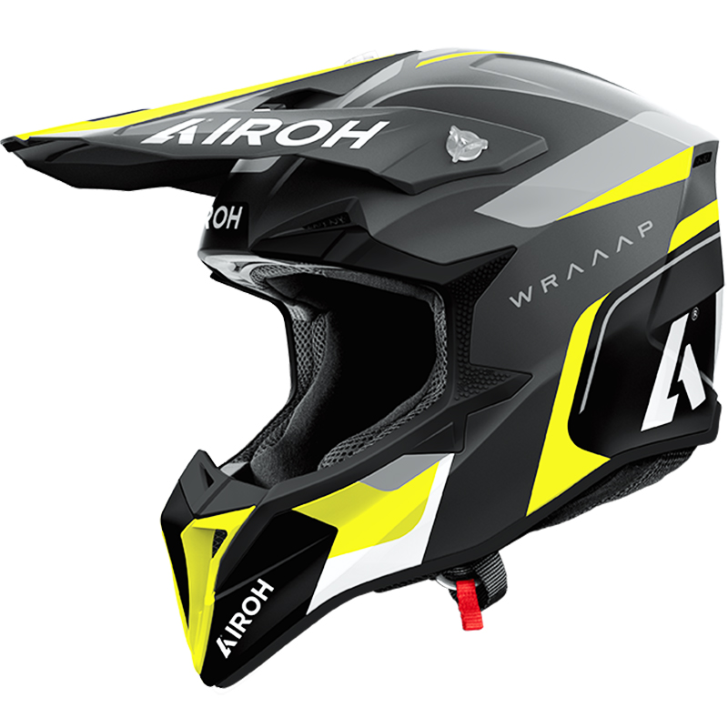 CASCO AIROH WRAAAP CONQUER YELLOW MATT