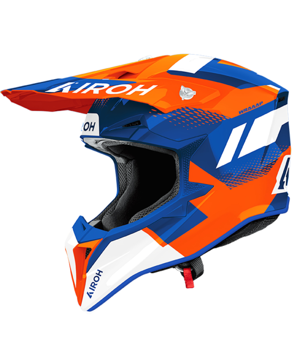CASCO AIROH WRAAAP VISION ORANGE/BLUE GLOSS