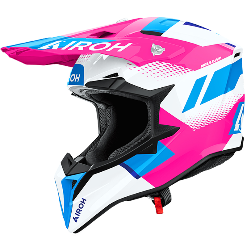 CASCO AIROH WRAAAP VISION PINK GLOSS