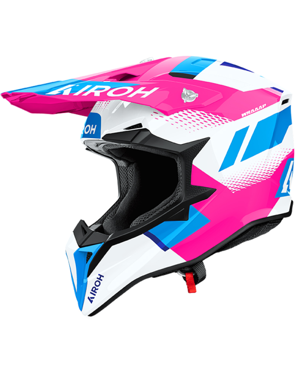 CASCO AIROH WRAAAP VISION PINK GLOSS