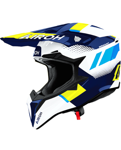 CASCO AIROH WRAAAP VISION YELLOW/BLUE GLOSS