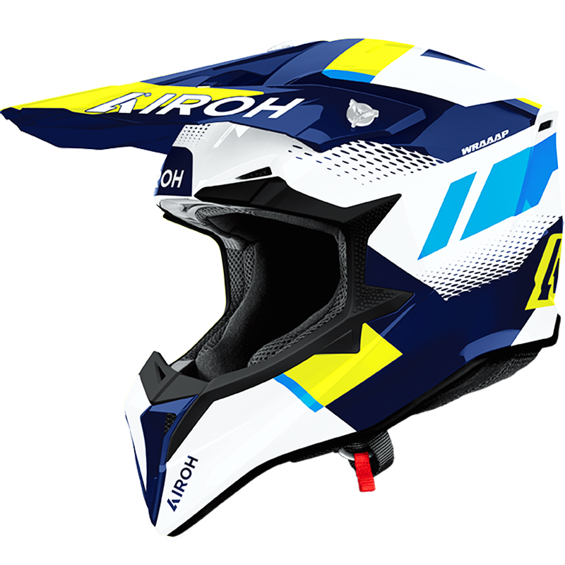 CASCO AIROH WRAAAP VISION YELLOW/BLUE GLOSS