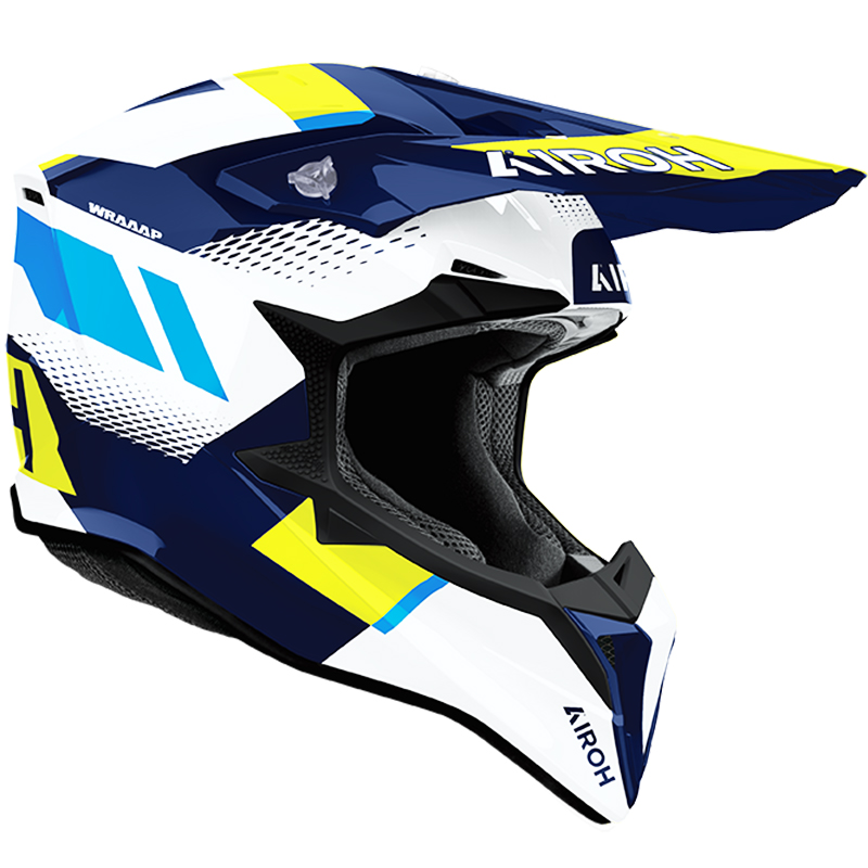 CASCO AIROH WRAAAP VISION YELLOW/BLUE GLOSS