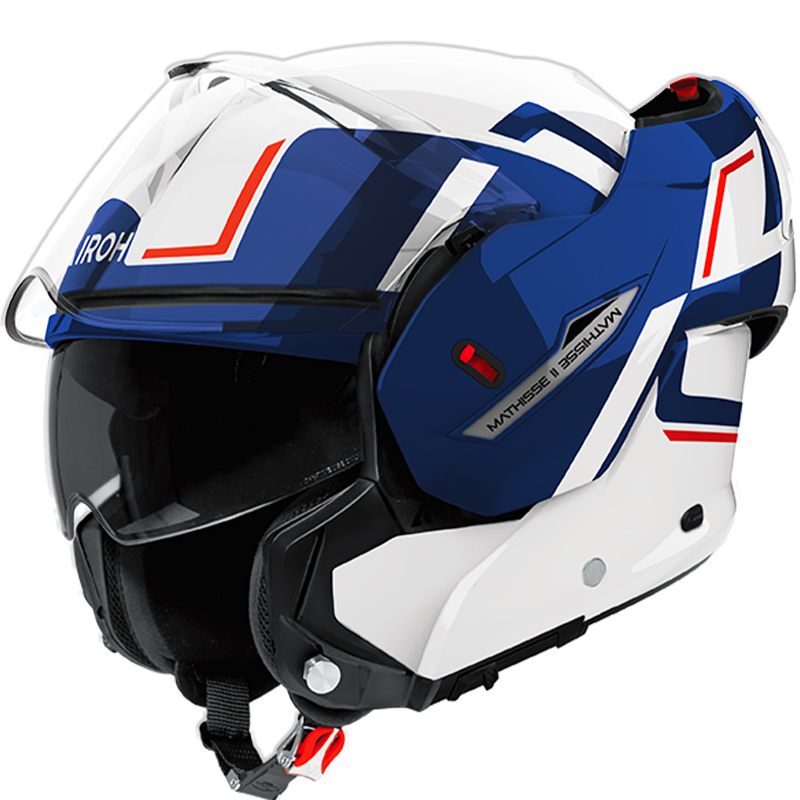 CASCO AIROH MATHISSE II GENIUS BLUE/RED GLOSS