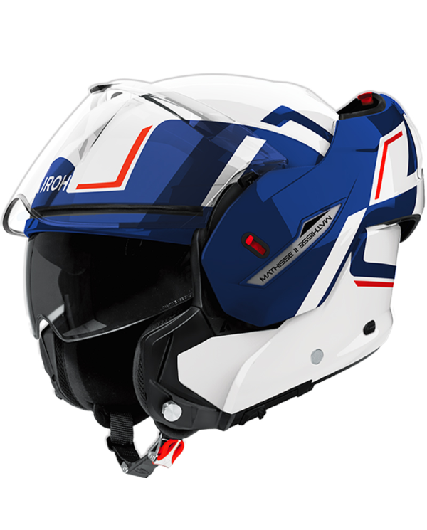 CASCO AIROH MATHISSE II GENIUS BLUE/RED GLOSS