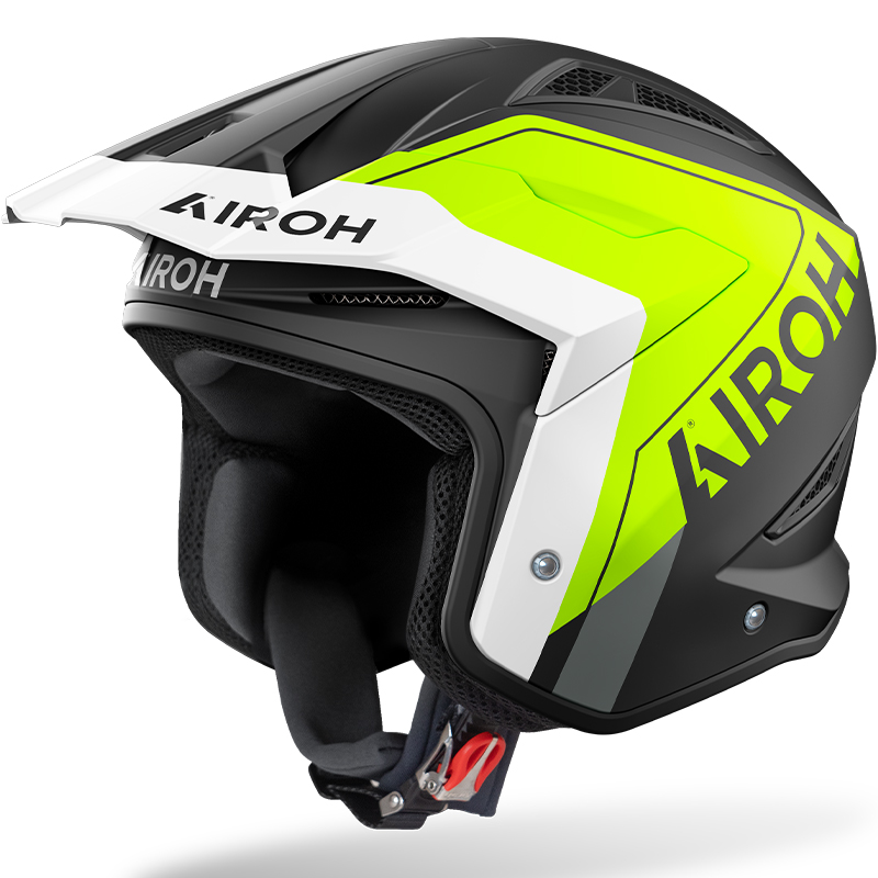 CASCO AIROH TRR II HUNT CARBONO YELLOW MATT