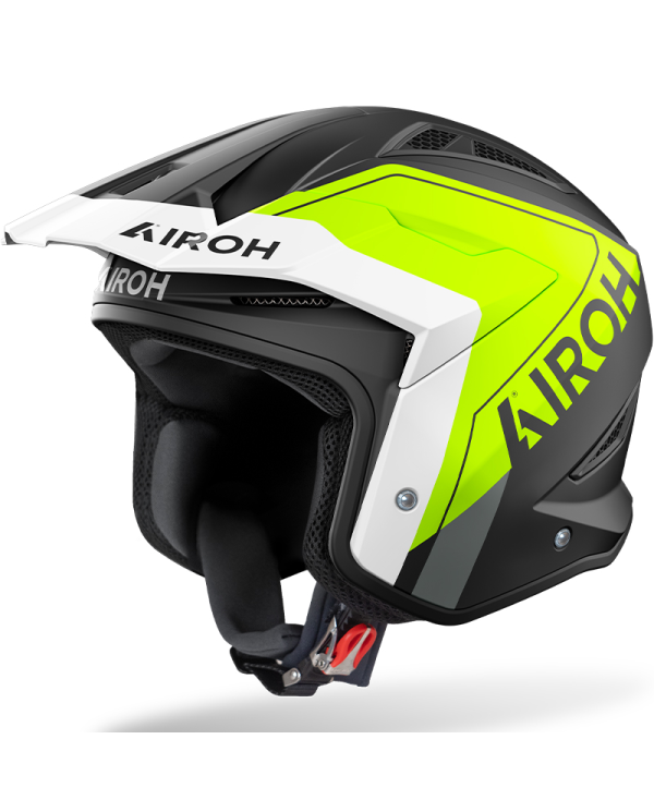 CASCO AIROH TRR II HUNT CARBONO YELLOW MATT