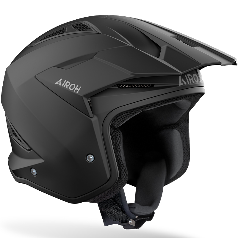 CASCO AIROH TRR II CARBONO BLACK MATT