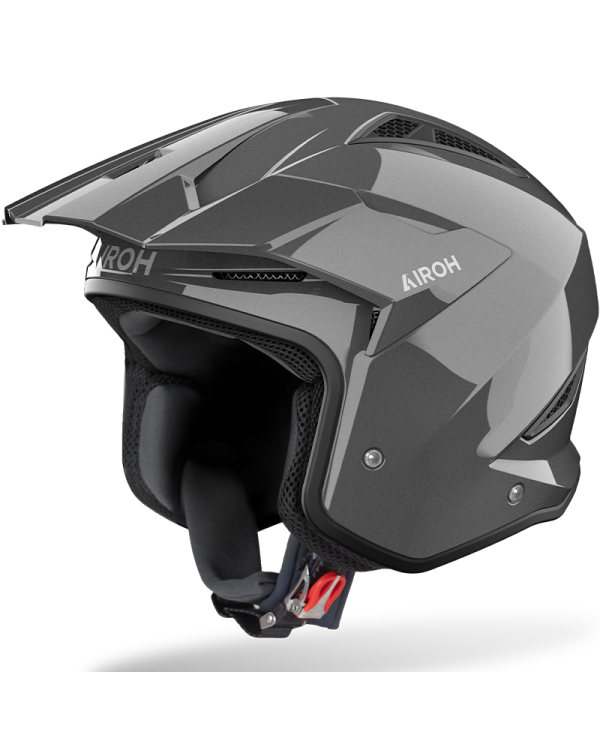 CASCO AIROH TRR II CARBONO DARK GREY GLOSS