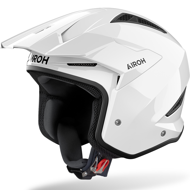 CASCO AIROH TRR II CARBONO WHITE GLOSS