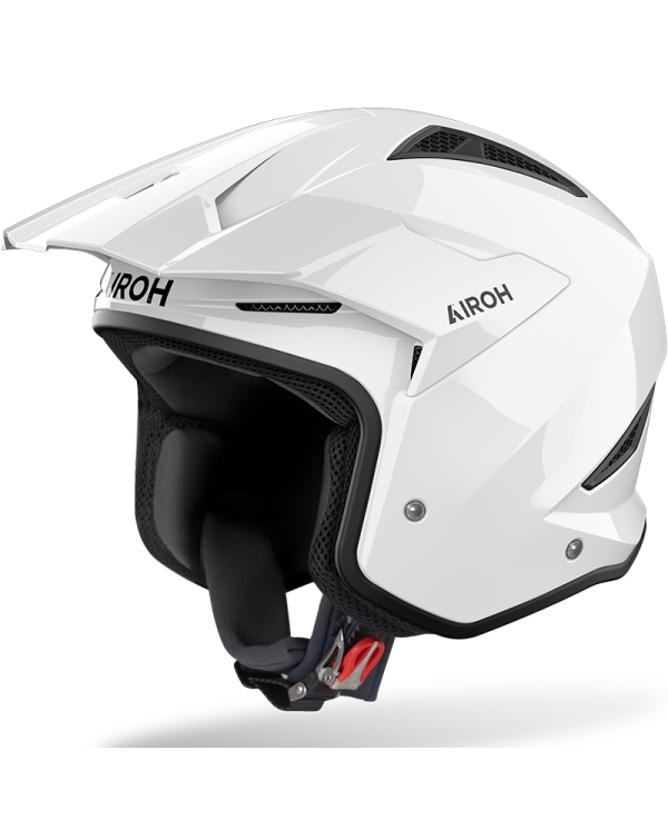 CASCO AIROH TRR II CARBONO WHITE GLOSS