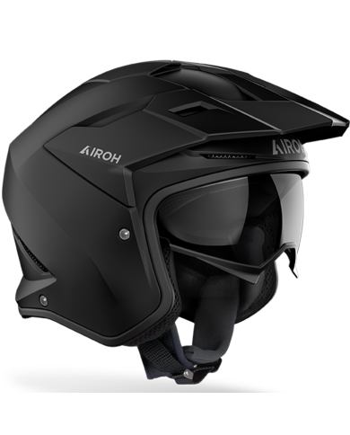 CASCO AIROH KOMBAKT BLACK MATT