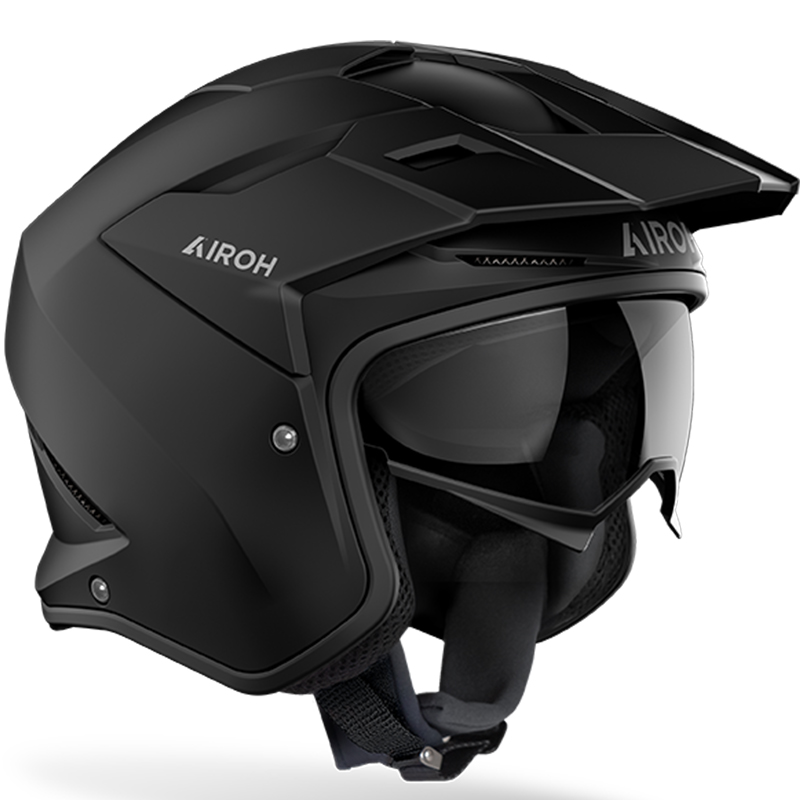 CASCO AIROH KOMBAKT BLACK MATT