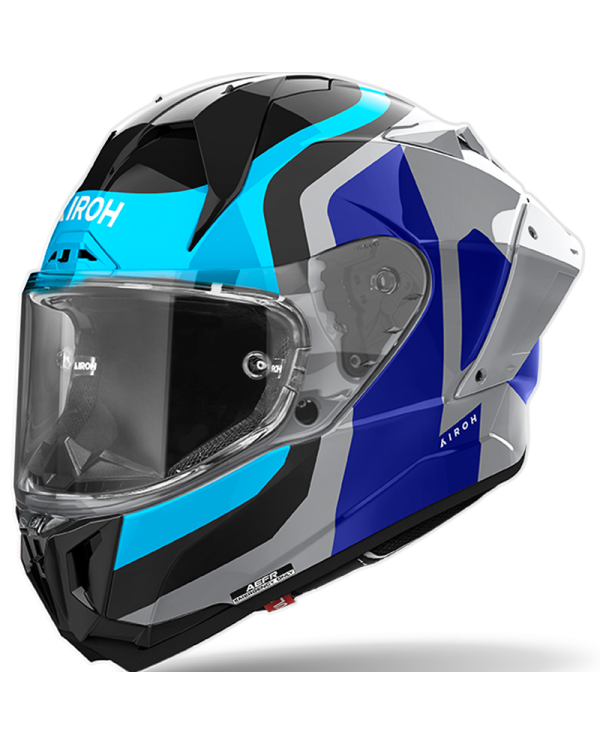 CASCO AIROH GP800 COMPETITION BLUE GLOSS