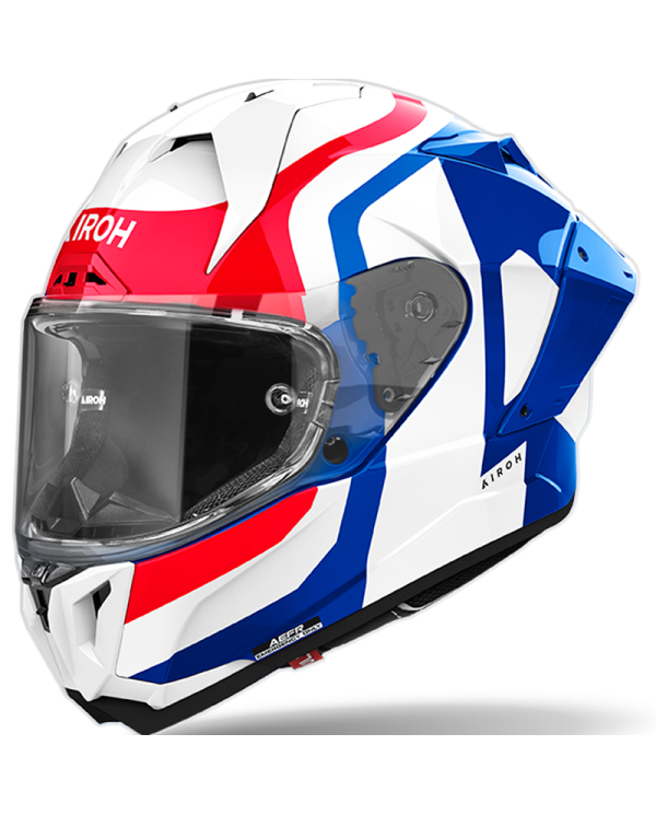 CASCO AIROH GP800 COMPETITION BLUE/RED GLOSS