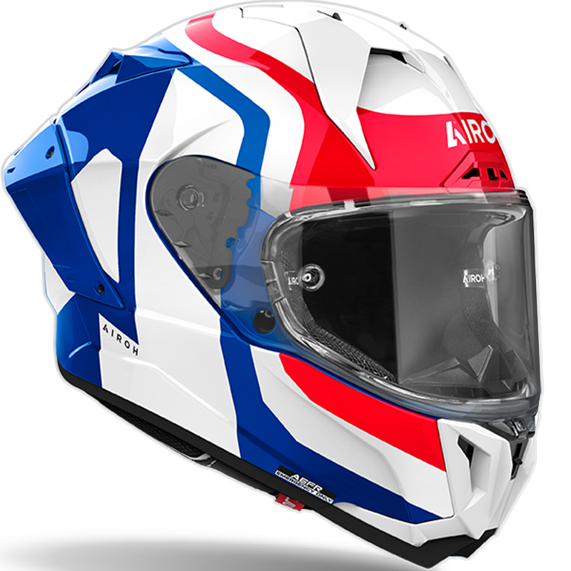 CASCO AIROH GP800 COMPETITION BLUE/RED GLOSS