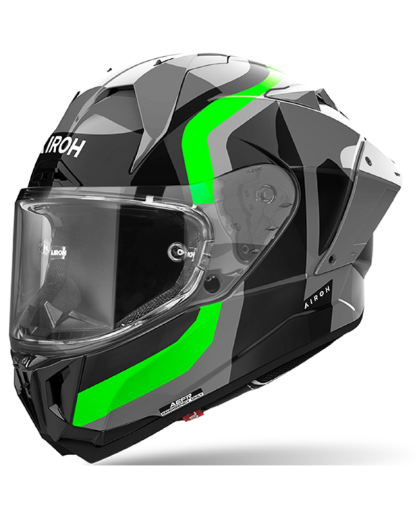 CASCO AIROH GP800 COMPETITION GREEN FLUO GLOSS