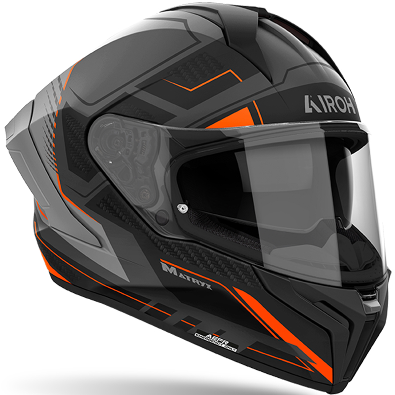 CASCO AIROH MATRYX ROCKET ORANGE MATT | Cascos Integrales de moto | %brands%