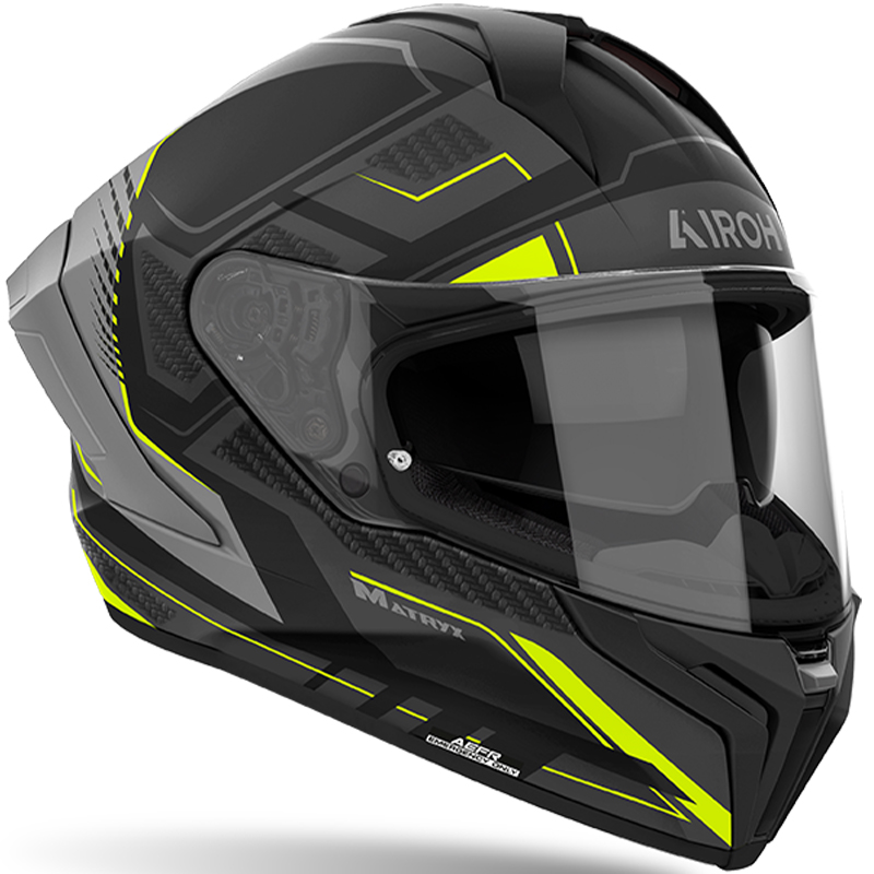 CASCO AIROH MATRYX ROCKET YELLOW MATT | Cascos Integrales de moto | %brands%