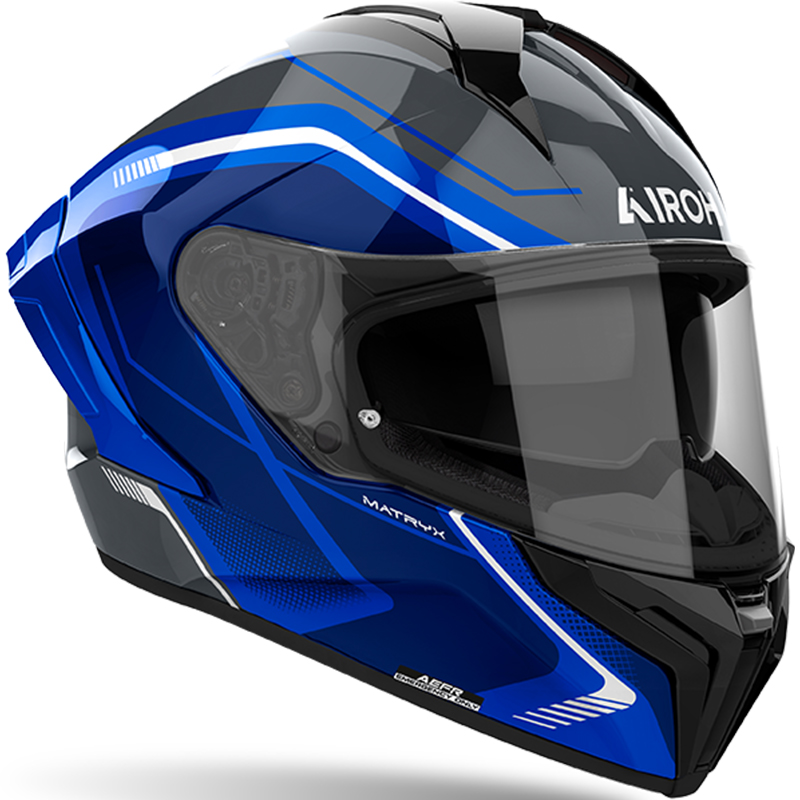 CASCO AIROH MATRYX WIDE BLUE GLOSS
