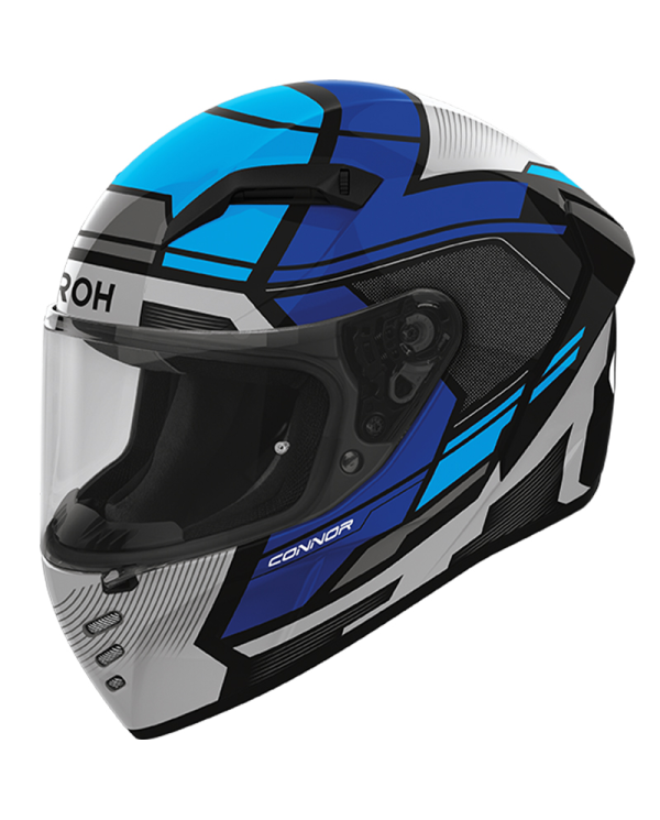 CASCO AIROH CONNOR EGO BLUE GLOSS