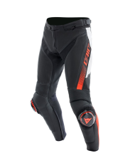PANTALONES DAINESE SUPER SPEED NEW PERFORADOS BLACK/WHITE/RED FLUO