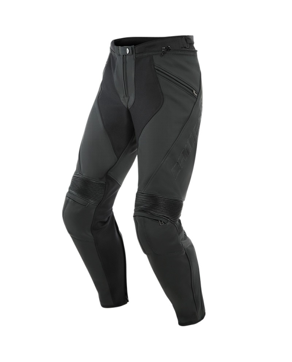 PANTALONES DAINESE PONY 3 NEW PIEL PERFORADOS BLACK-MATT
