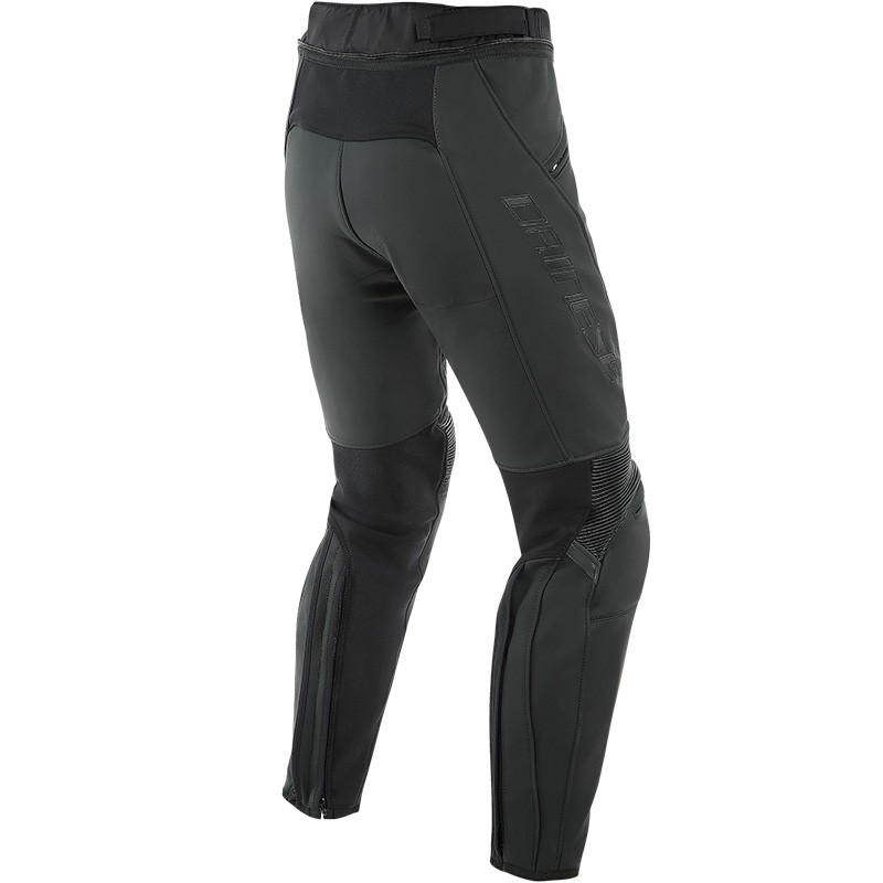 PANTALONES DAINESE PONY 3 NEW PIEL PERFORADOS BLACK-MATT