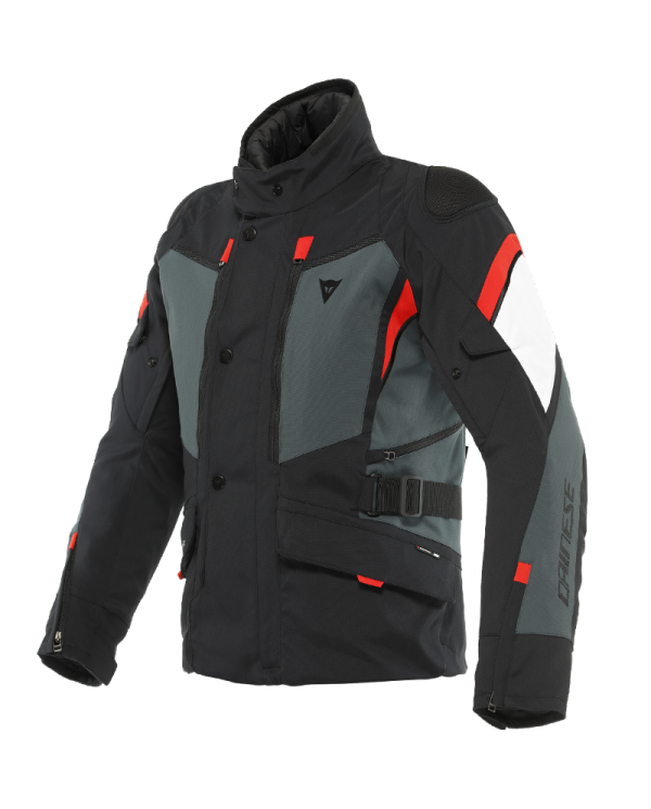 CHAQUETA DAINESE CARVE MASTER 3 GORE-TEX BLACK/EBONY/LAVA-RED