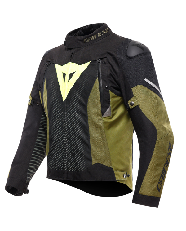 CHAQUETA DAINESE SUPER SPRINT D-DRY BLACK/GREEN/FLUO YELLOW