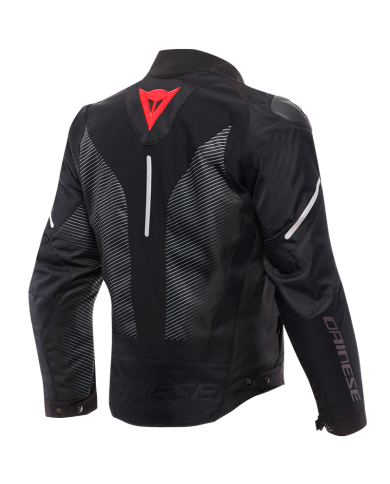 CHAQUETA DAINESE SUPER SPRINT D-DRY BLACK/BLACK/RED LAVA