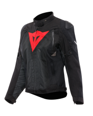 CHAQUETA DAINESE SUPER SPRINT D-DRY LADY BLACK/BLACK/RED LAVA