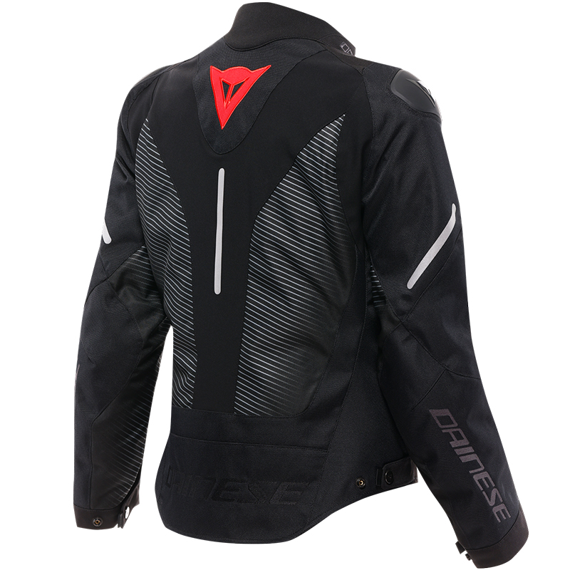 CHAQUETA DAINESE SUPER SPRINT D-DRY LADY BLACK/BLACK/RED LAVA