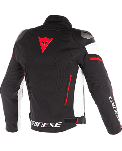 CHAQUETA DAINESE RACING 3 D-DRY NEGRO/BLANCO/ROJO FLUOR