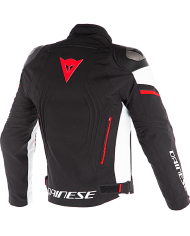 CHAQUETA DAINESE RACING 3 D-DRY NEGRO/BLANCO/ROJO FLUOR