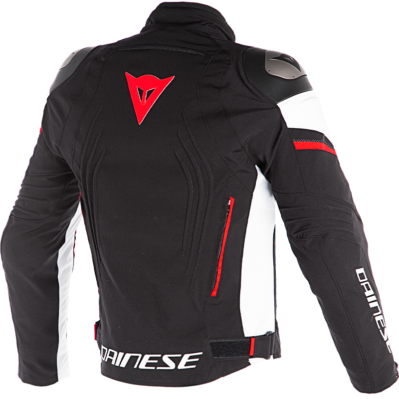 CHAQUETA DAINESE RACING 3 D-DRY NEW BLACK/WHITE/RED FLUO