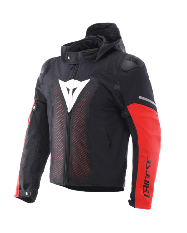 CHAQUETA DAINESE SUPER SPRINT AIR TEX BLACK/WHITE/RED