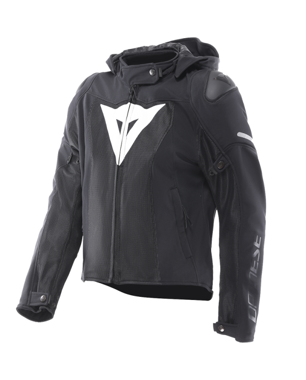 CHAQUETA DAINESE SUPER SPRINT AIR TEX LADY BLACK/WHITE