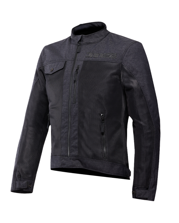 CHAQUETA DAINESE ALFAMA AIR TEX DARK GREY/BLACK